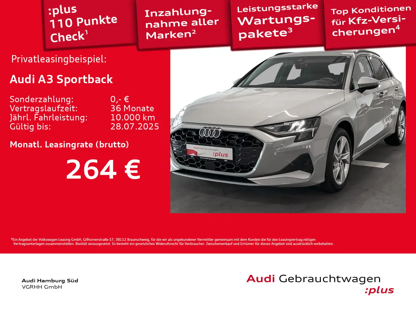 Audi A3 30 TFSI S tronic S LINE/FACELIFT/NA Grijs - 1