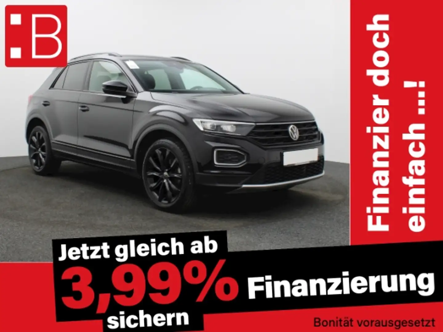 Volkswagen T-Roc 2.0 TDI DSG Sport 5.-J.-GAR BLACK-STYLE LED Zwart - 1