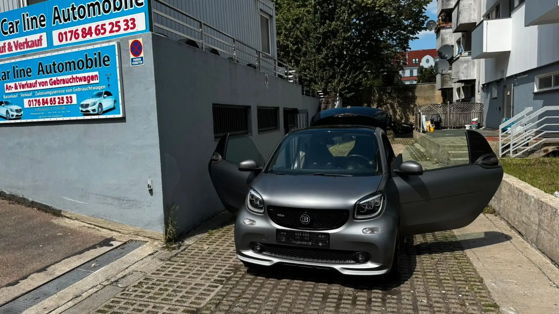 smart forTwo fortwo coupe Brabus/TÜV NEU/Garantie 24 Grigio - 1