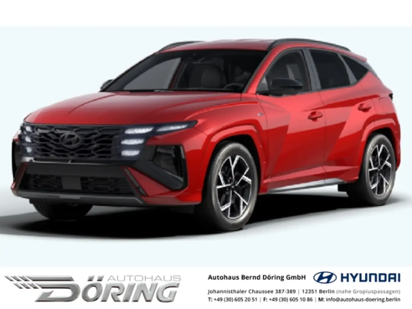 Hyundai TUCSON N Line 1.6 Turbo Automatik MY25 160 PS Mildhybrid Red - 1