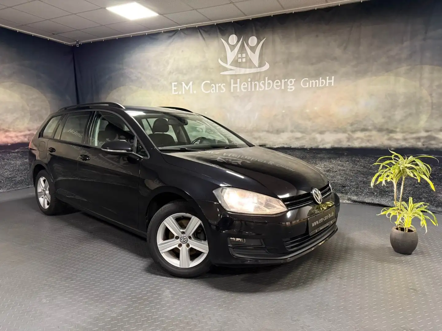 Volkswagen Golf 1.6 TDI BlMot Comfor Variant Klima 2.Ha PDC Negro - 1