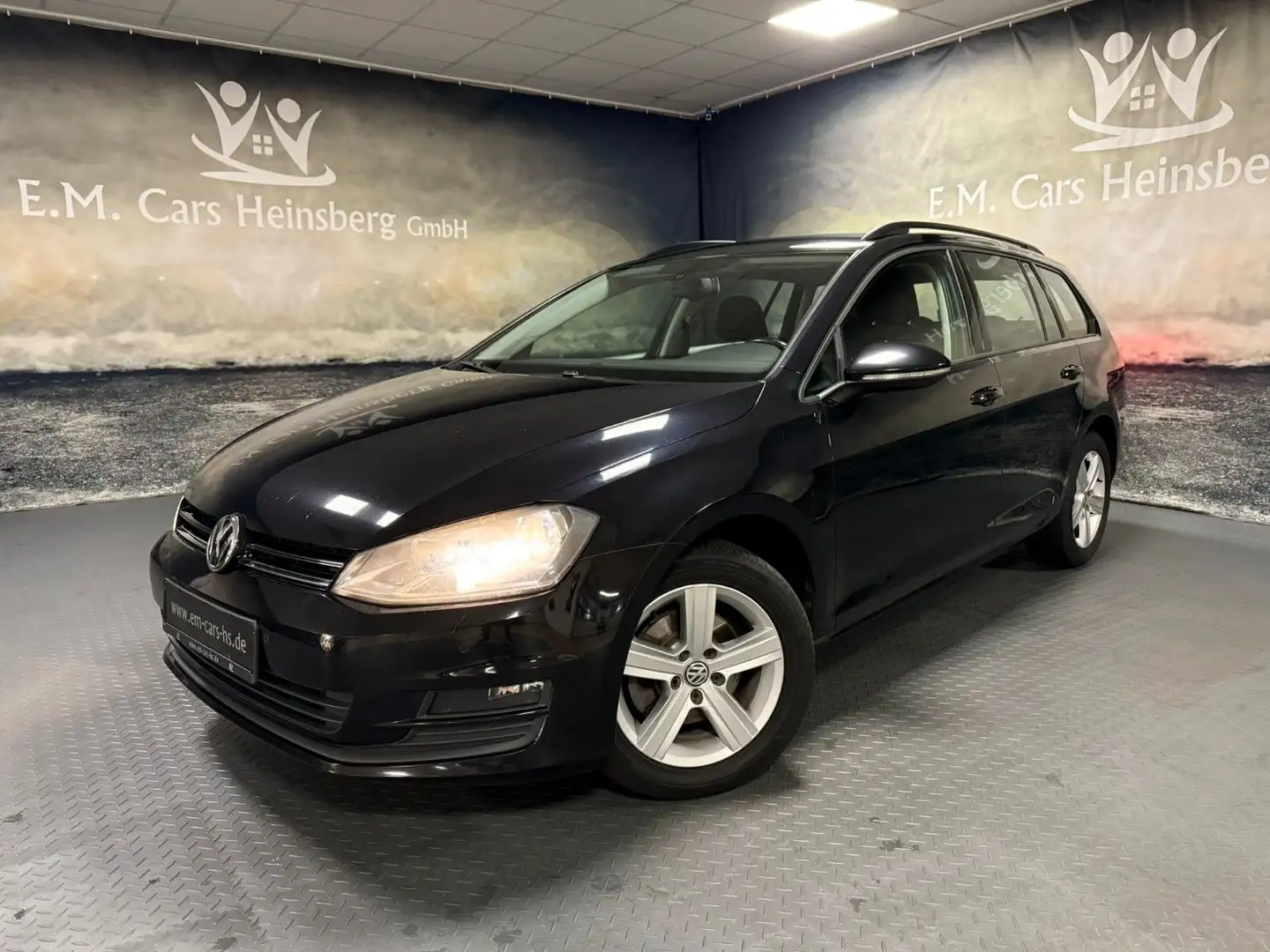 Volkswagen Golf 1.6 TDI BlMot Comfor Variant Klima 2.Ha PDC Negro - 2