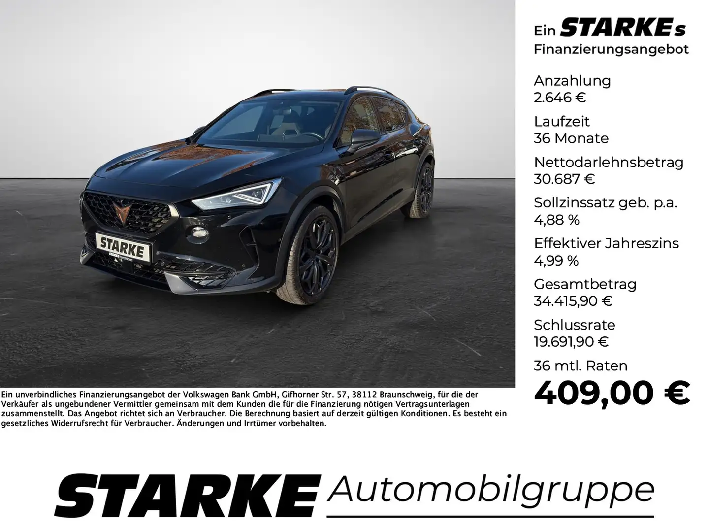 CUPRA Formentor VZ 2.0 TSI DSG 4Drive Tribe Edition Schwarz - 1