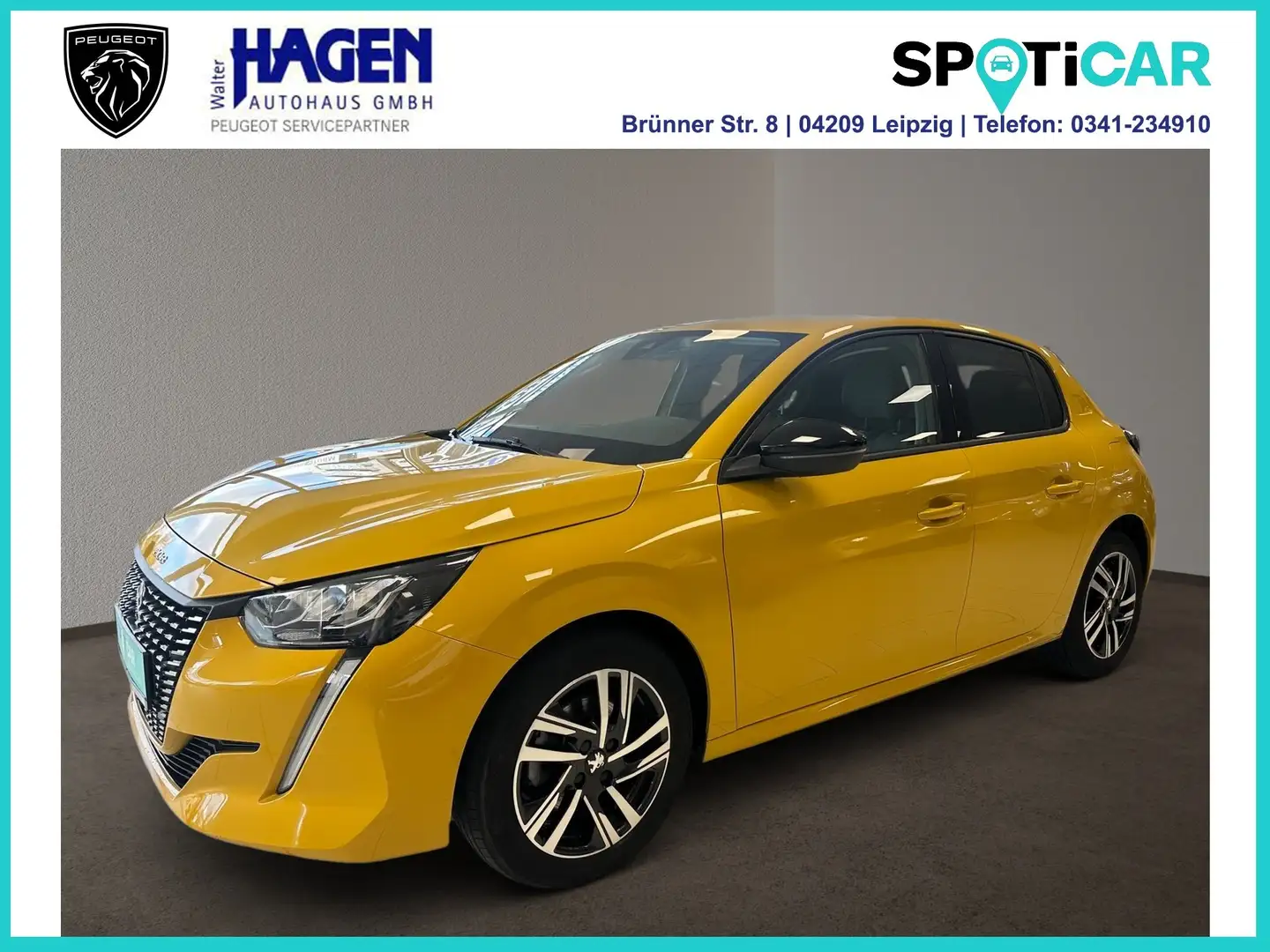 Peugeot 208 Allure Pack 1.2 100 PureTech PDC/SHZ/RFK/LED/DAB Gelb - 1