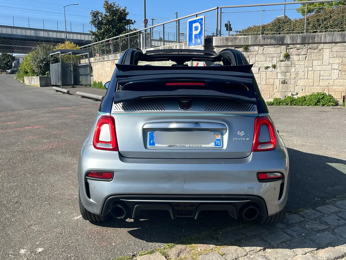 Abarth 695C 1.4 Turbo 16V T-Jet 180 ch BVM5 Rivale Gris - 1