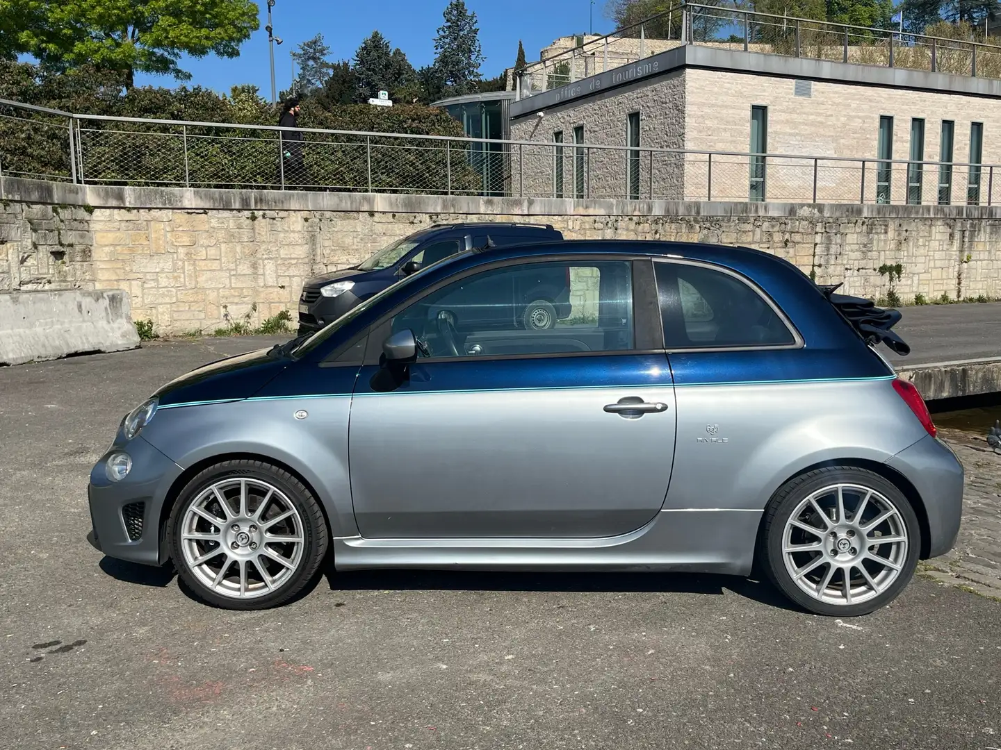 Abarth 695C 1.4 Turbo 16V T-Jet 180 ch BVM5 Rivale Gris - 2