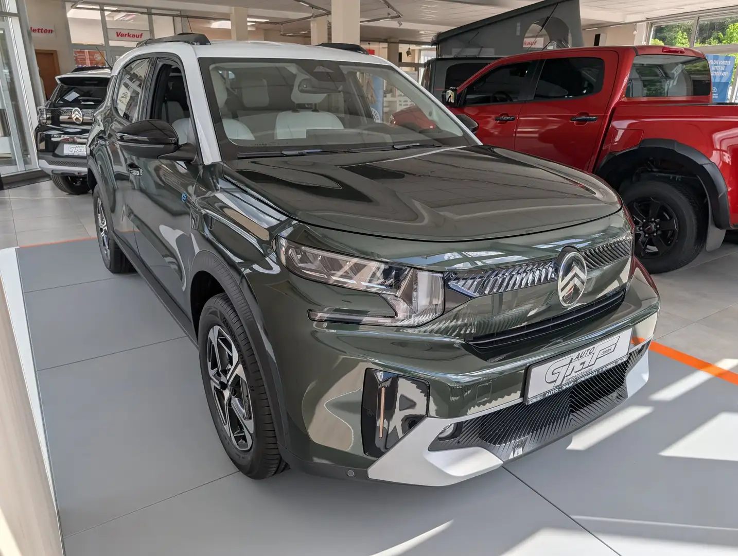 Citroen C3 Aircross Elektromotor 113 MAX *Winter Paket* Groen - 2