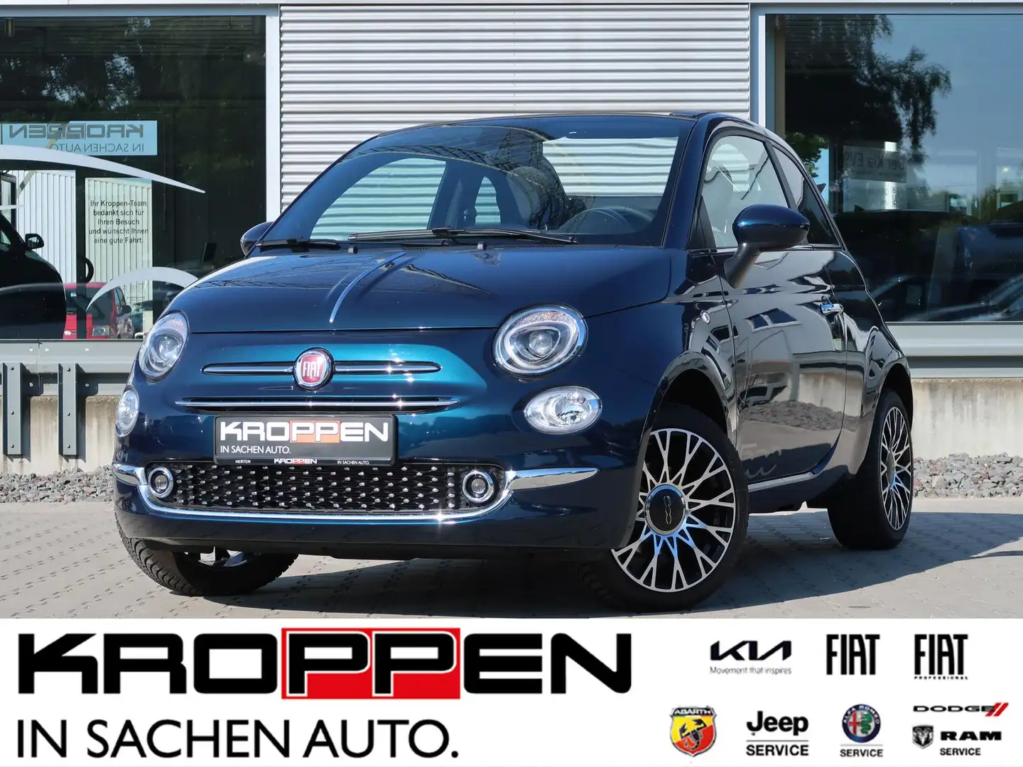 Fiat 500C MY23 1.0 GSE Hybrid Navi SHZ PDC M+S Bleu - 1