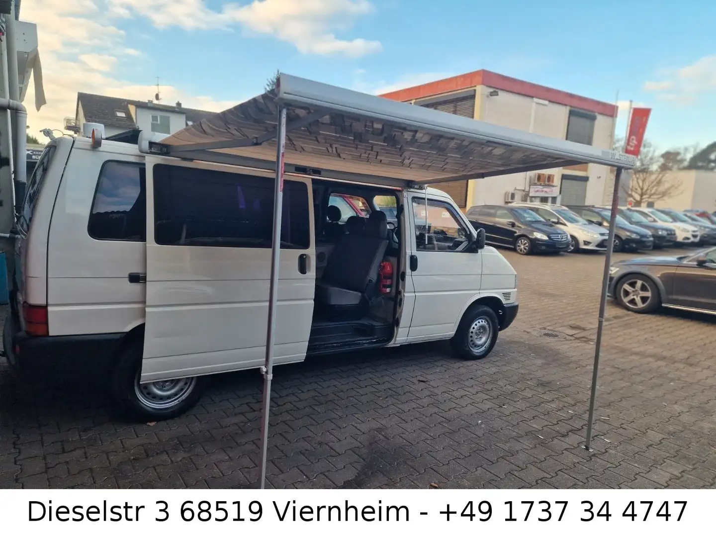 Volkswagen T4 California T4 lang|7Sitz|Camper|Tüv:5.27|AHK|Bett|TV Blanc - 1