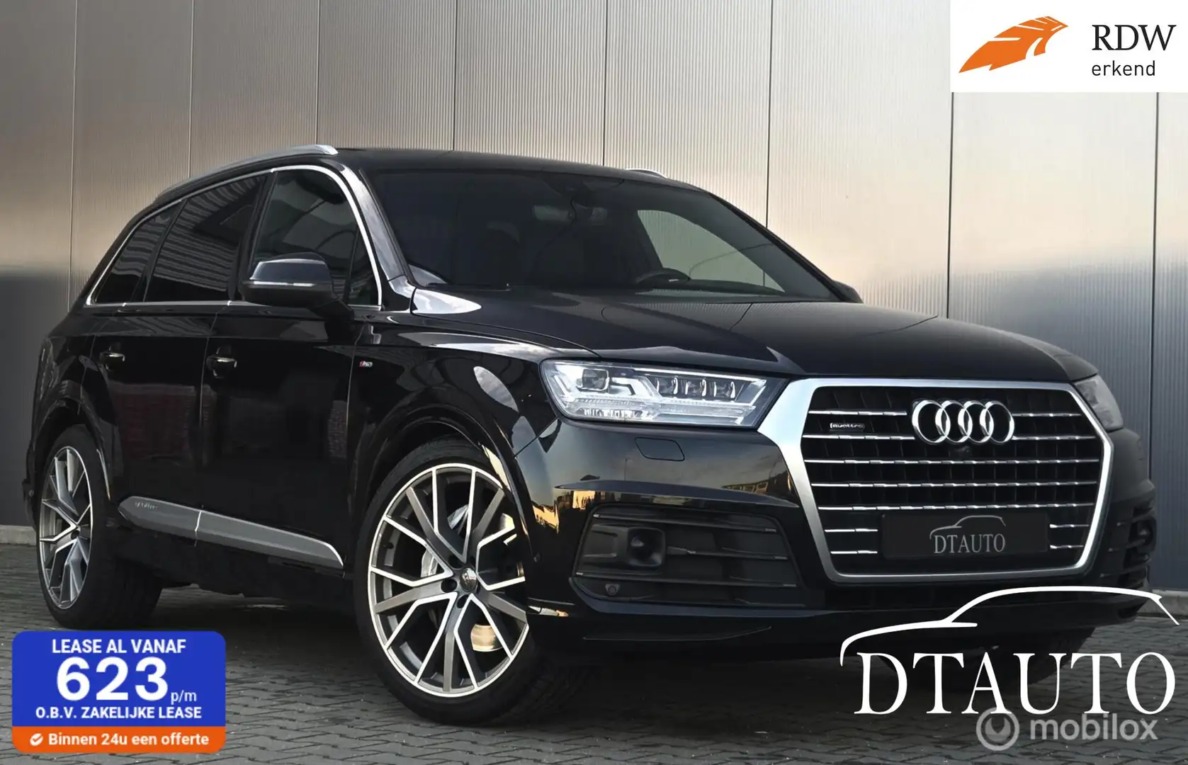 Audi Q7 SQ7 50 TDI Pano Bose Nachtz 3xS-Line Standk Keyles Zwart - 1