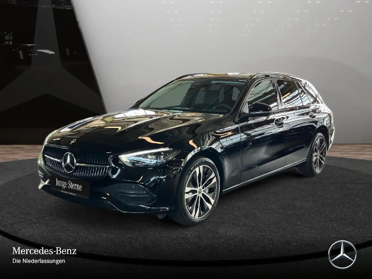 Mercedes-Benz C 300 e T AVANTG+NIGHT+PANO+AHK+LED+KAMERA+TOTW+9G Noir - 2