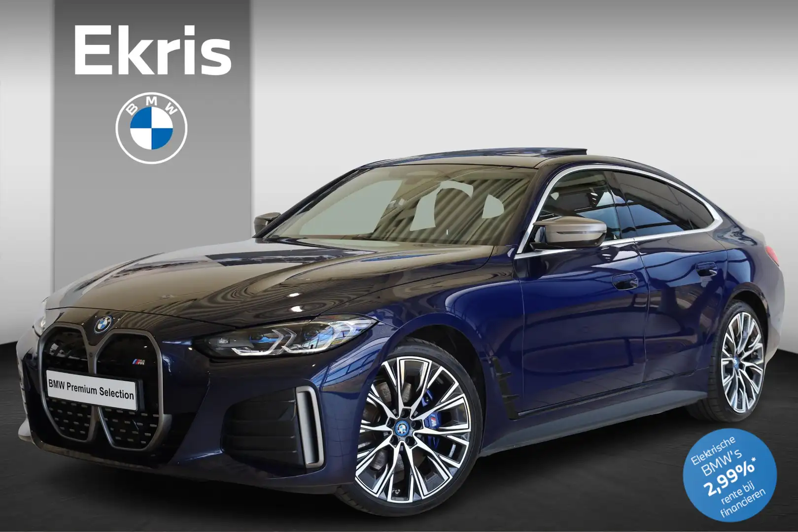 BMW i4 M50 | Laserlicht | Harman Kardon | Glazen schuif-/ Azul - 1