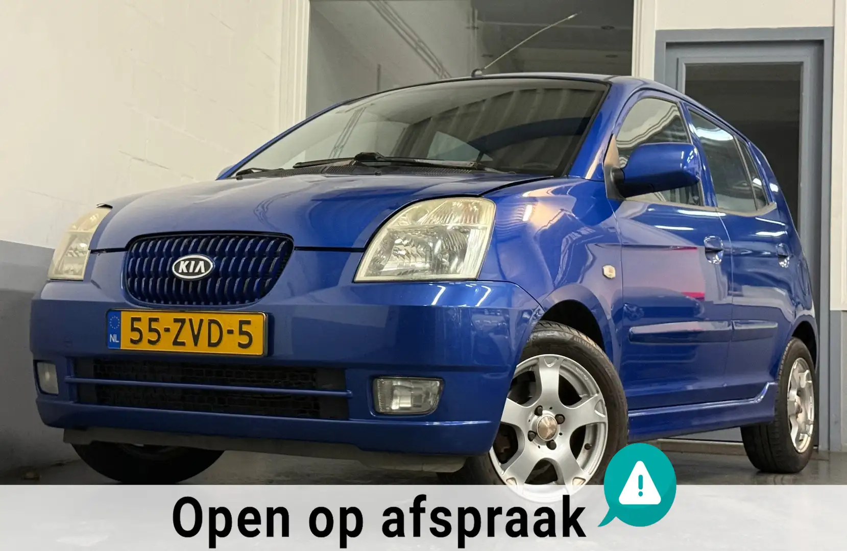 Kia Picanto 1.1 EX|APK10-26|Airco|5Deurs|Stoelvw|CentrDVG|Elek Blauw - 1