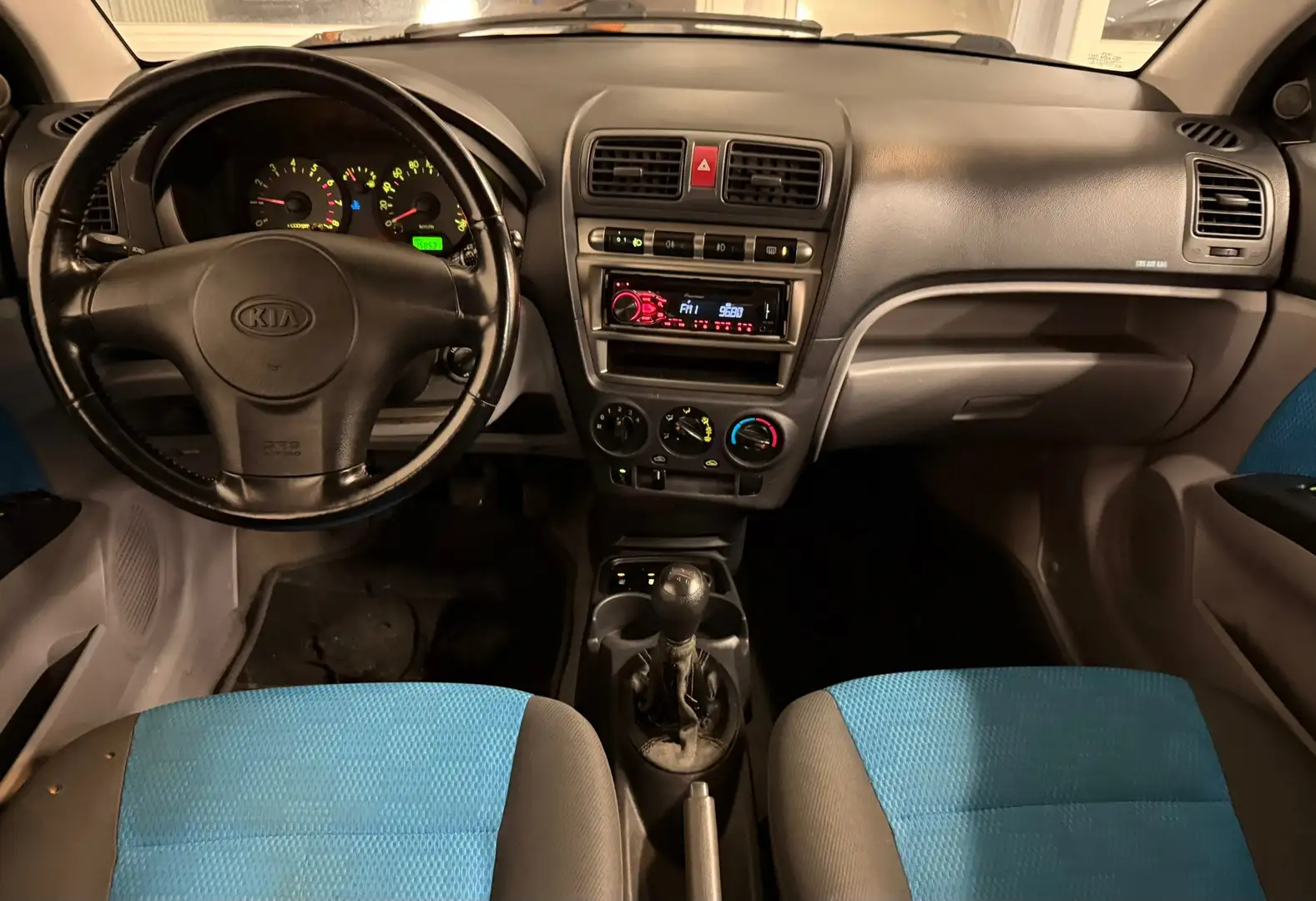 Kia Picanto 1.1 EX|APK10-26|Airco|5Deurs|Stoelvw|CentrDVG|Elek Blauw - 2