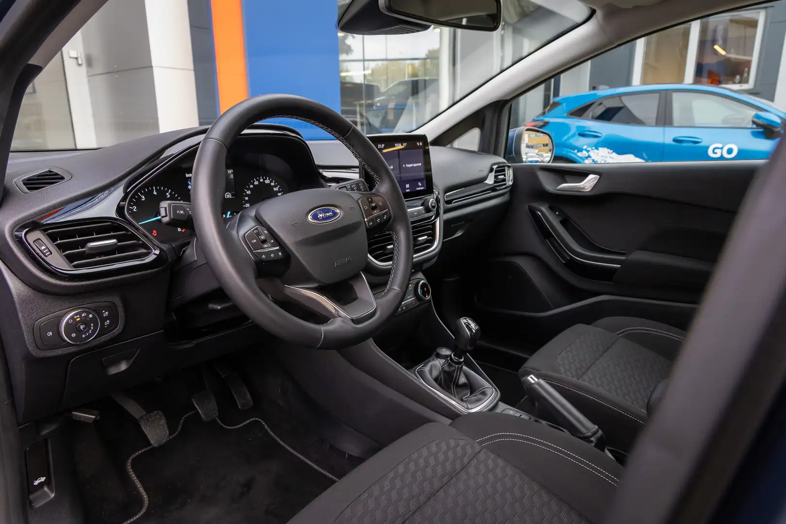 Ford Fiesta 1.0 EcoBoost Hybrid Titanium | Stoel/stuur/voorrui Bleu - 2