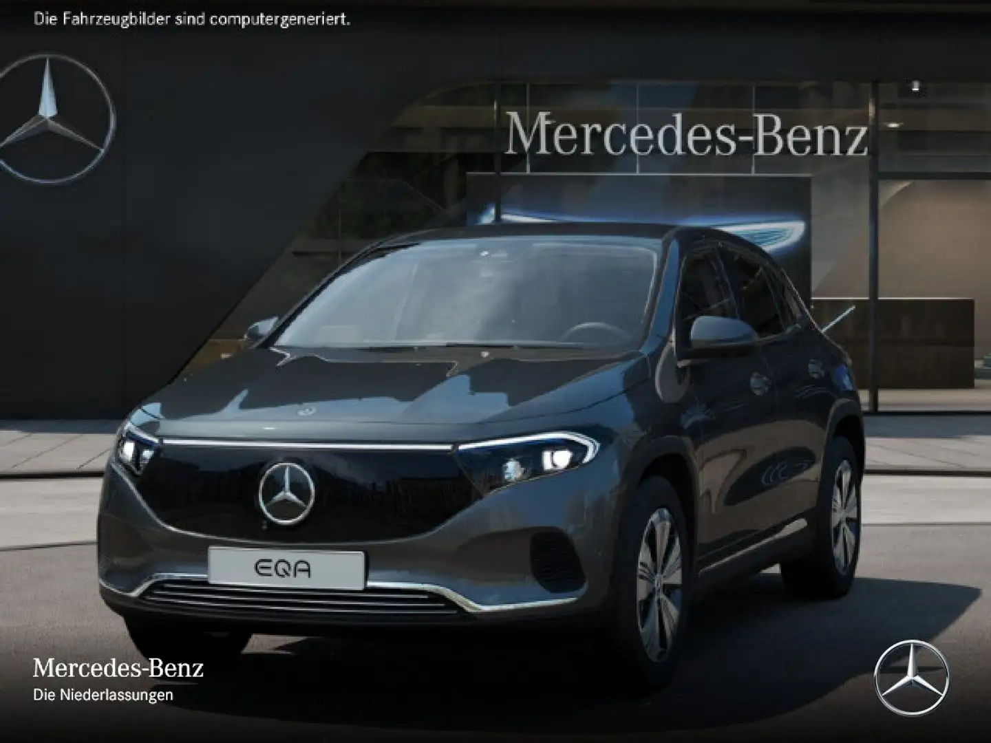 Mercedes-Benz EQA 350 4M PROG+ADVANCED+AHK+360+EDW+SPUR Grau - 2