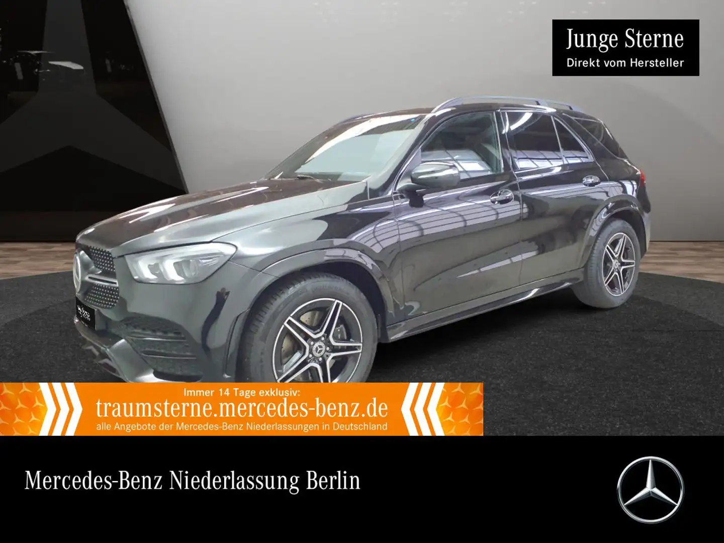Mercedes-Benz GLE 400 d 4M AMG+NIGHT+PANO+360+AHK+MULTIBEAM+20" Schwarz - 1