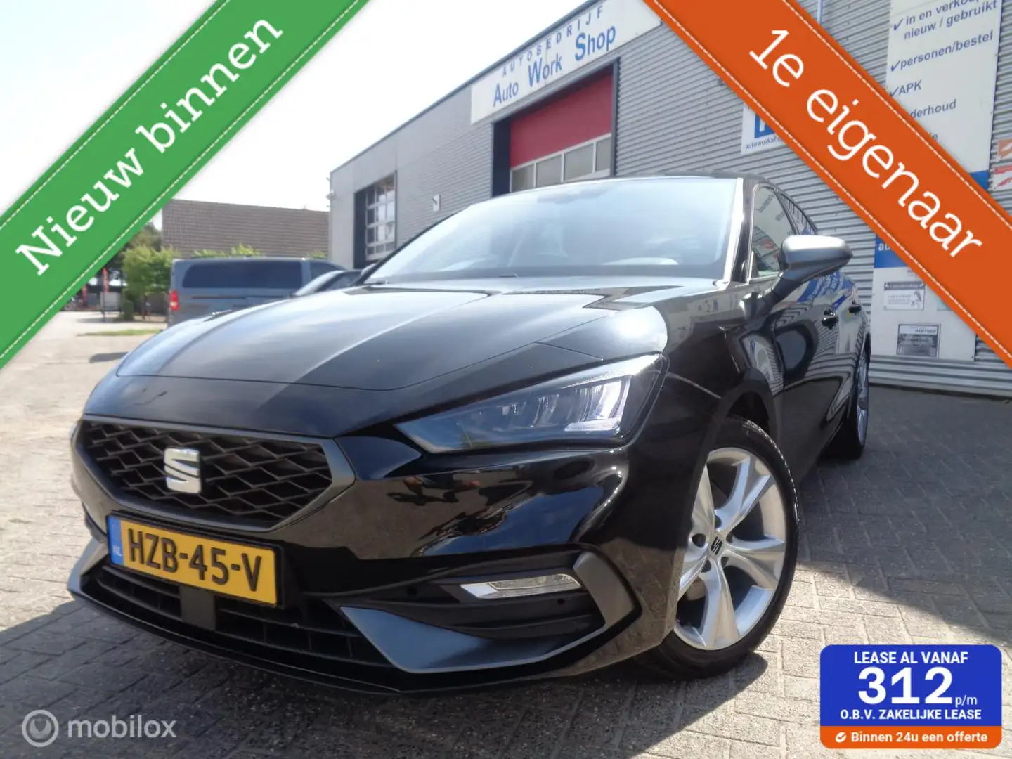 SEAT Leon 1.0 TSI FR/Airco/Lm velgen/Carplay/PDC/1 st eig/Sl Noir - 1