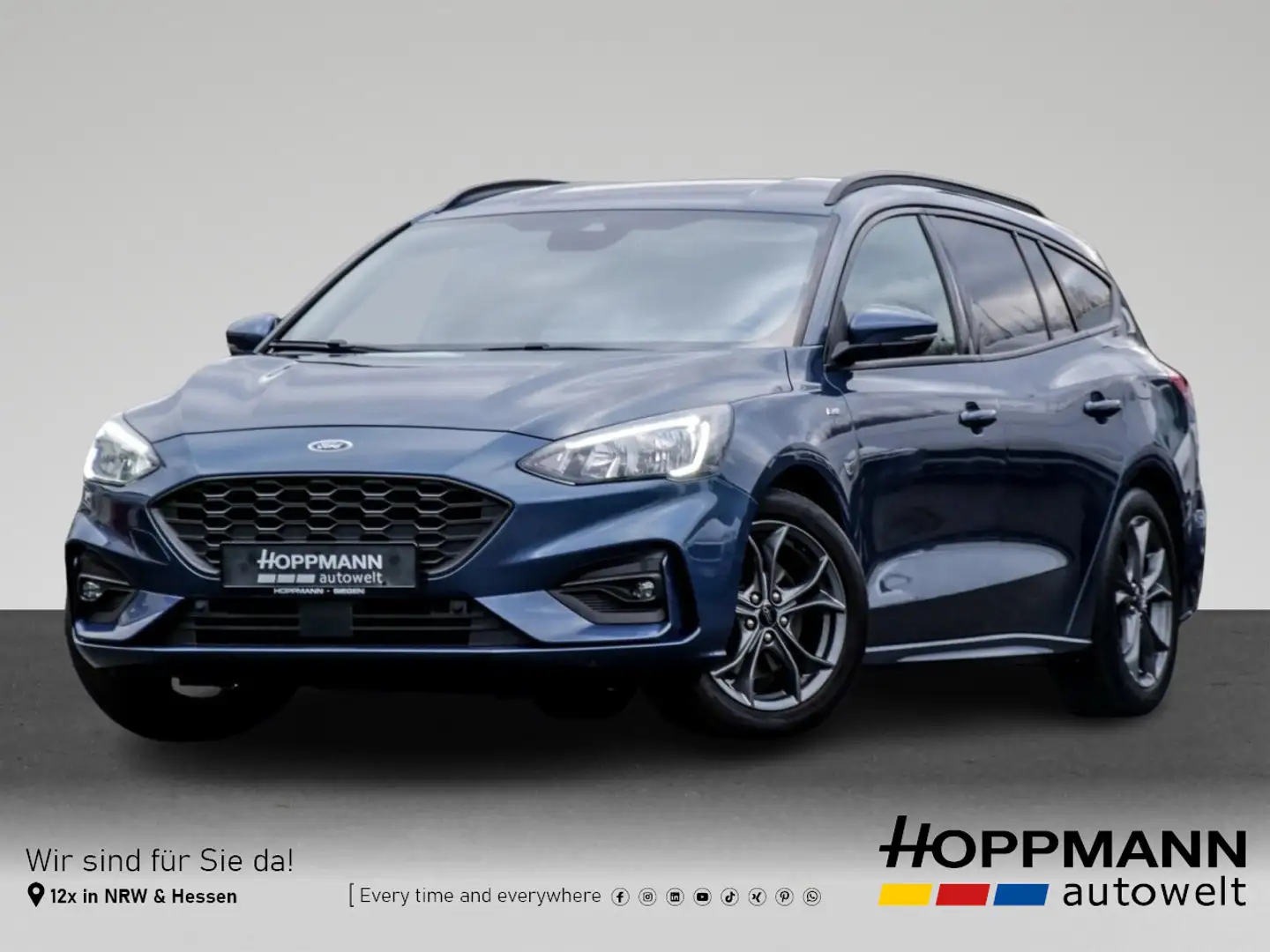 Ford Focus Turnier ST-Line*Navi*Kamera*PDC*SHZ* Blauw - 1