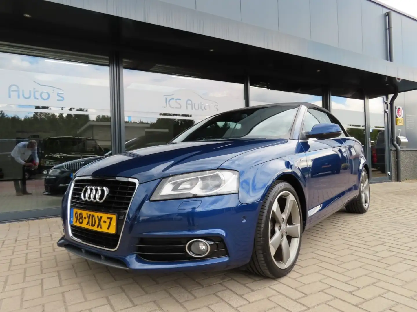 Audi Cabriolet 1.4 TFSI Ambition Pro Line S Ecc Leder Navi 2012 Blau - 1