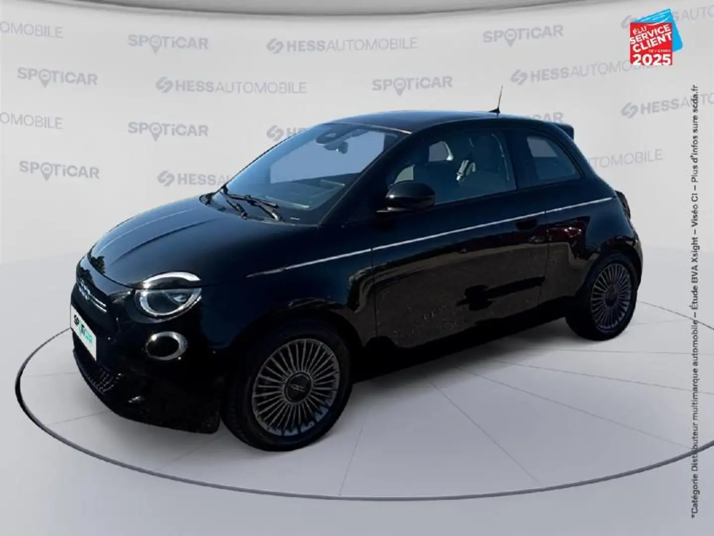 Fiat 500e e 118ch Icône Plus (Pack Magic Eye) Camera Zwart - 1