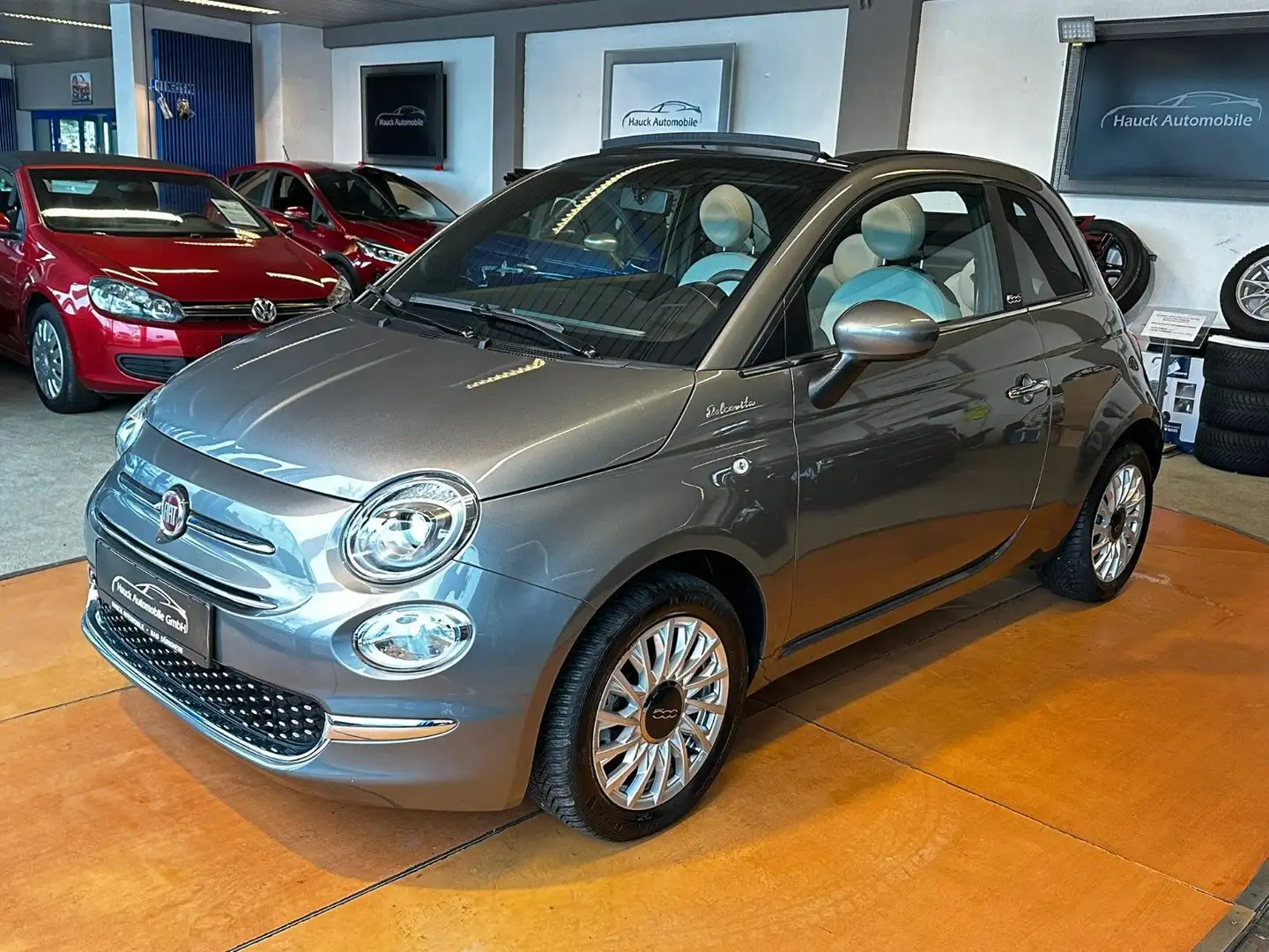 Fiat 500C Dolcevita *15-TKM* 1.HAND/ALCANTARA/U-LINK Grau - 1