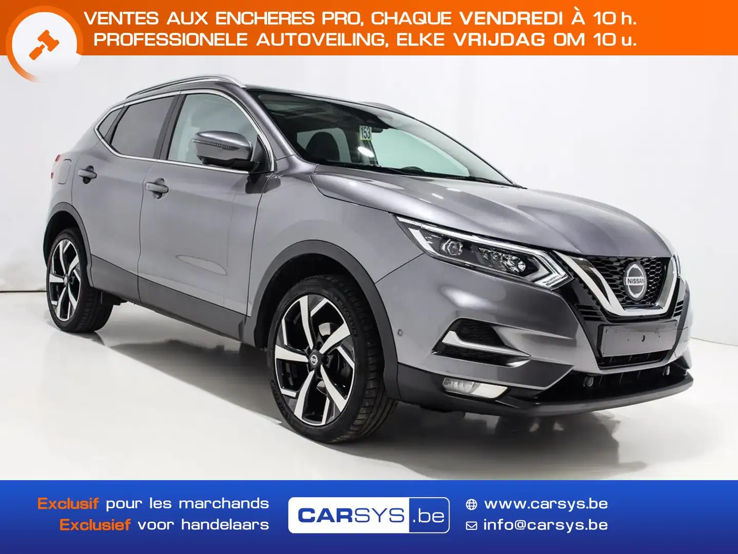 Nissan Qashqai 1.3 DIG T 140 PANO - 19 - 360 - GPS - S.CUIR Grijs - 1