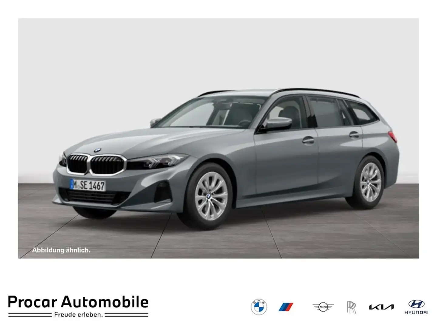 BMW 318 i Touring Aut. HUD RFK NAVI LED PDC V+H DAB Parkas Gris - 1