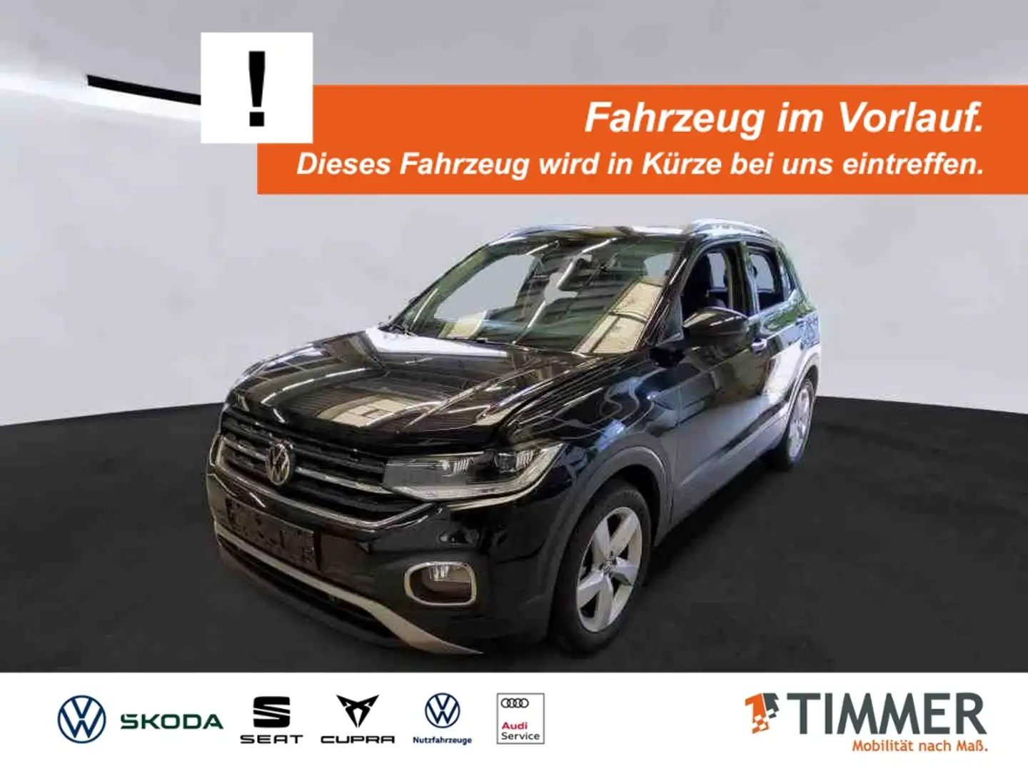 Volkswagen T-Cross 1.0 TSI DSG STYLE *AHK *RKAM *LED *ACC *LM 17" * Nero - 1