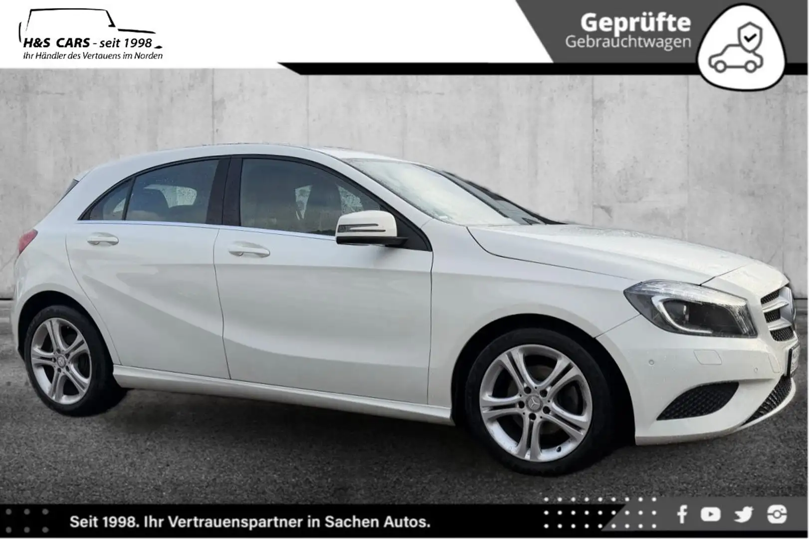 Mercedes-Benz A 200 BlueEFF Urban 2.H BI-XEN NAV LEDER PDC V+H Weiß - 1