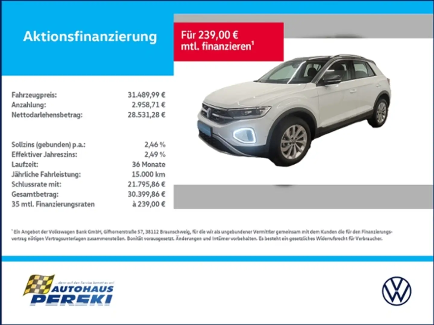 Volkswagen T-Roc 1.5 TSI Style DSG  KLIMA, NAVI, STANDHEIZUNG, LED Weiß - 1
