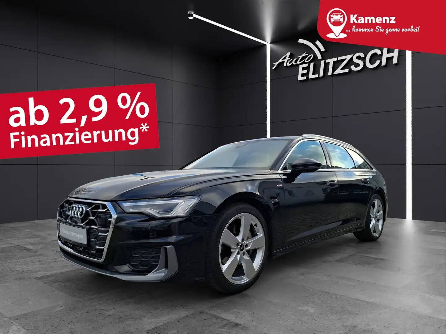 Audi A6 Avant 50 TDI quattro S-line Matrix AHK Navi Luf... Schwarz - 1