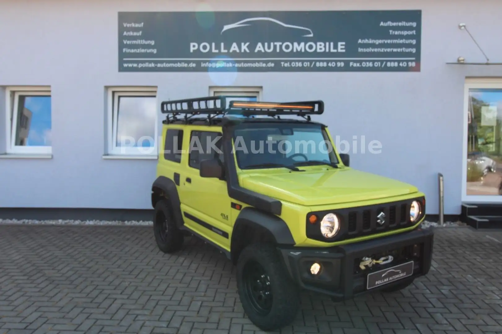 Suzuki Jimny *FAHRWERK*WINCH*LED*AT-REIFEN*DACH*LEITER* Жовтий - 1