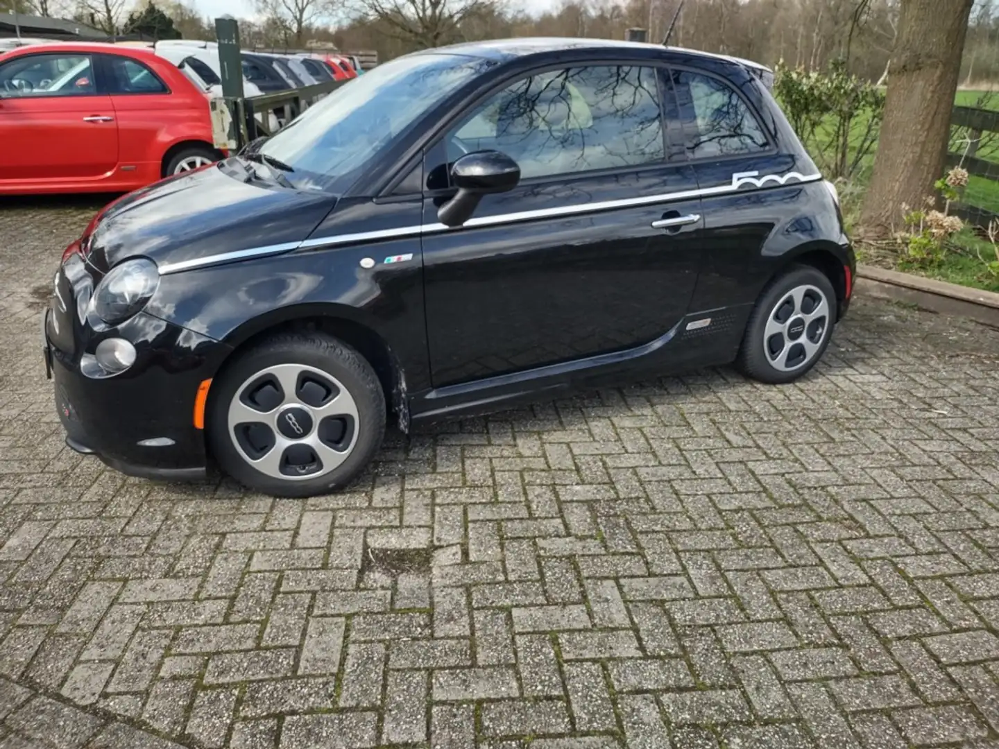 Fiat 500 E-Sunroof-2015-24KW- Zeer nette auto-alle opties.. Zwart - 2
