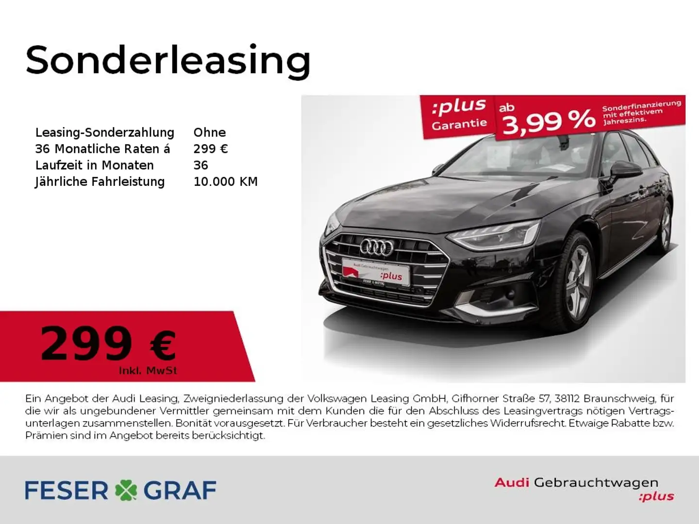 Audi A4 Avant 40 TFSI S tronic,LED,Leder,ACC,Kamera Schwarz - 1