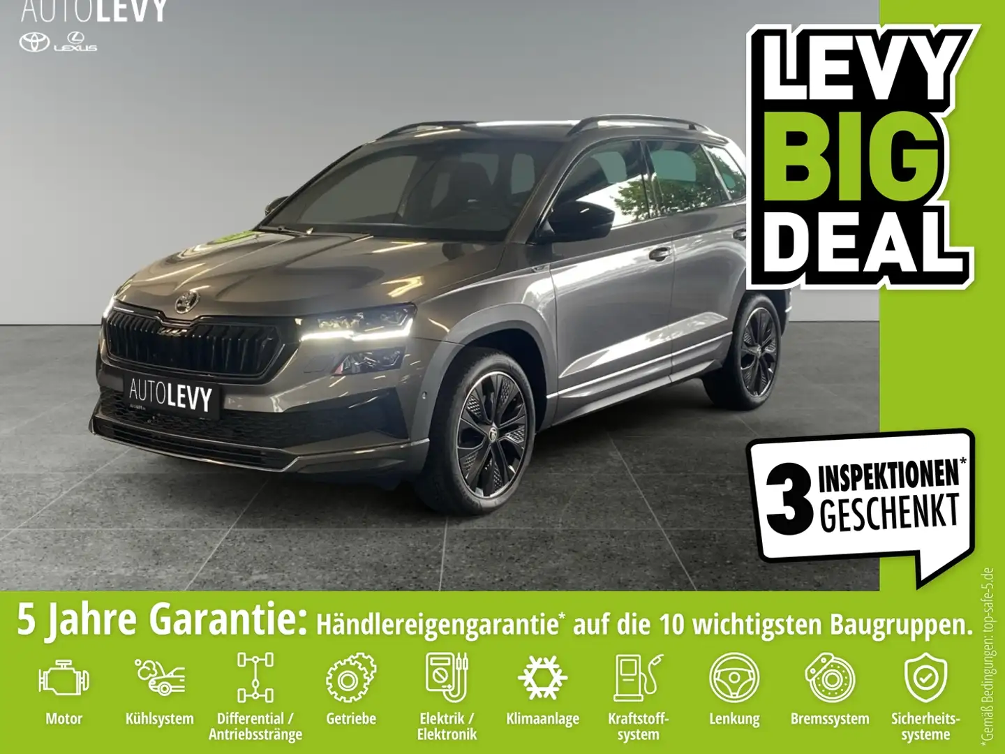 Skoda Karoq 1.5 TSI Sportline *AHK*CARPLAY*NAVI* Сірий - 1