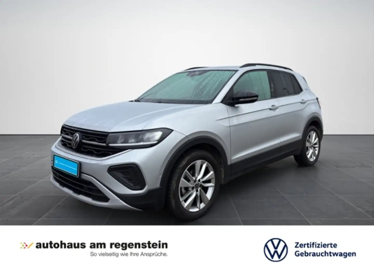 Volkswagen T-Cross 1.0 TSI GOAL LED/AHK/Navi/ACC Silber - 1