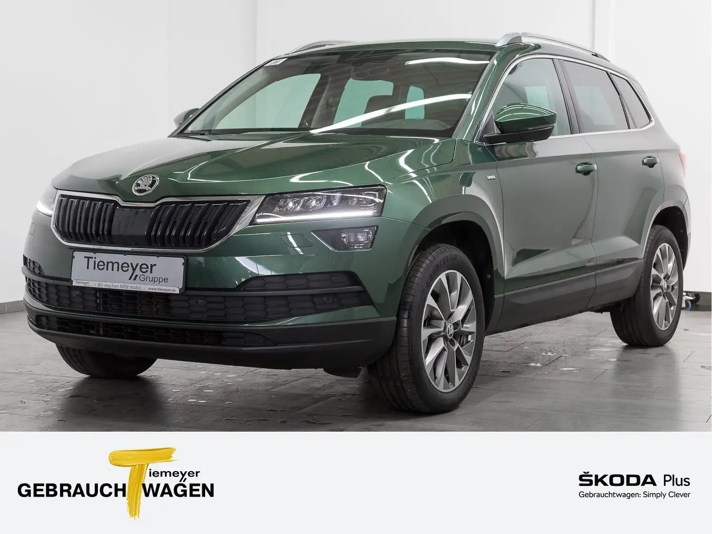 Skoda Karoq 2.0 TDI CLEVER LED NAVI SITZHZ CANTON AHK Grün - 1