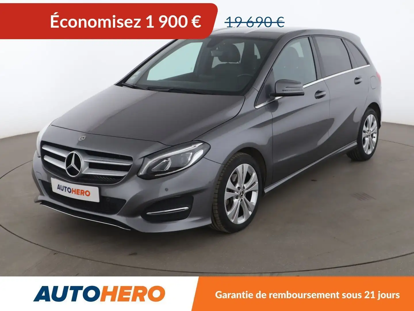 Mercedes-Benz B 200 200 Sensation 7G-DCT Gris - 1