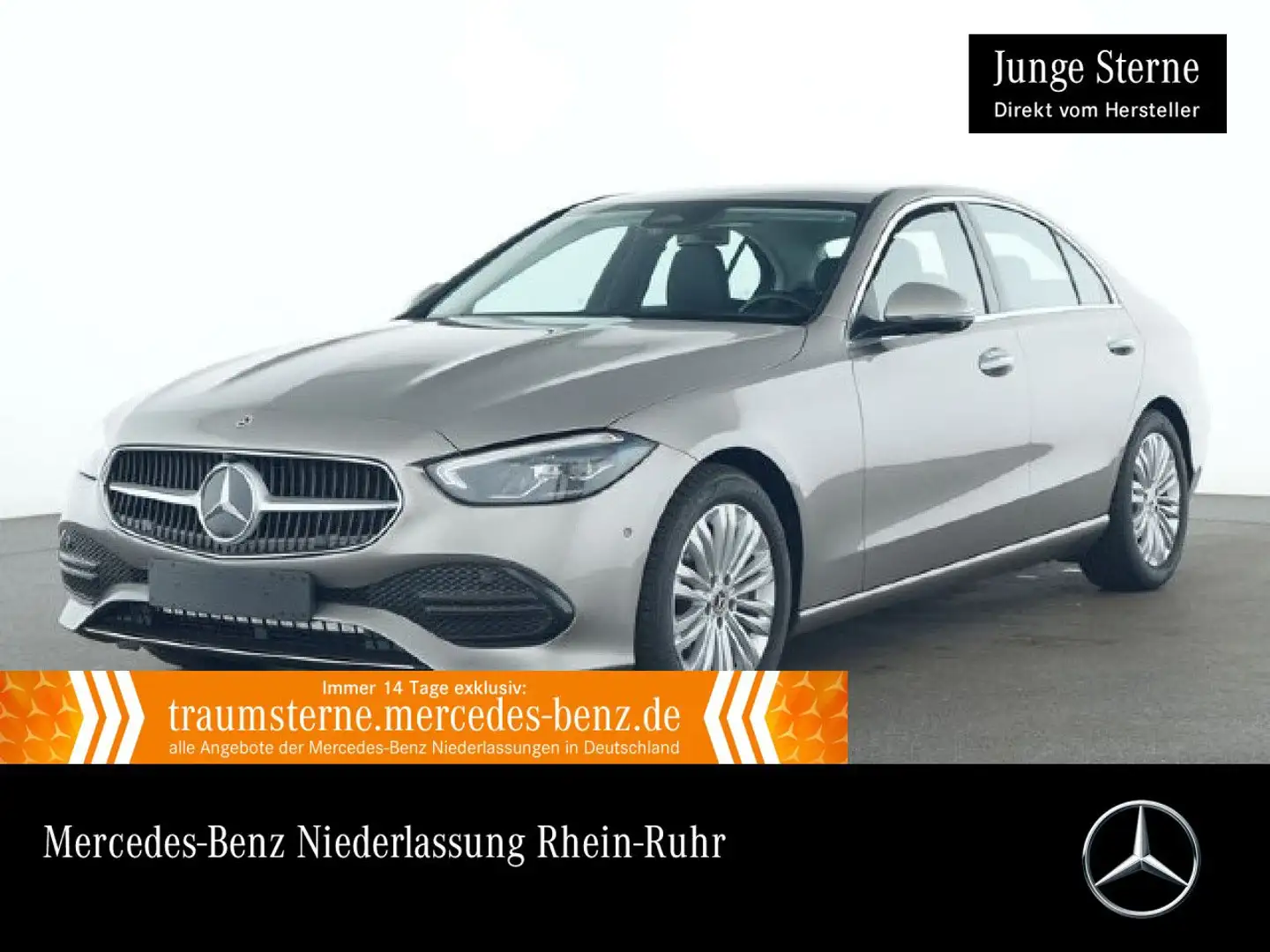 Mercedes-Benz C 200 AVANTG+360+LED+TOTW+KEYLESS+9G Argent - 1