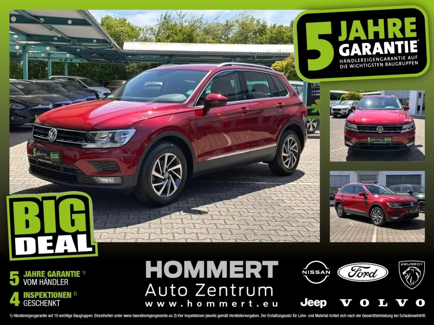 Volkswagen Tiguan 2.0 TDI ACT Sound *AHK*Standh.*Navi*ACC* Rosso - 1