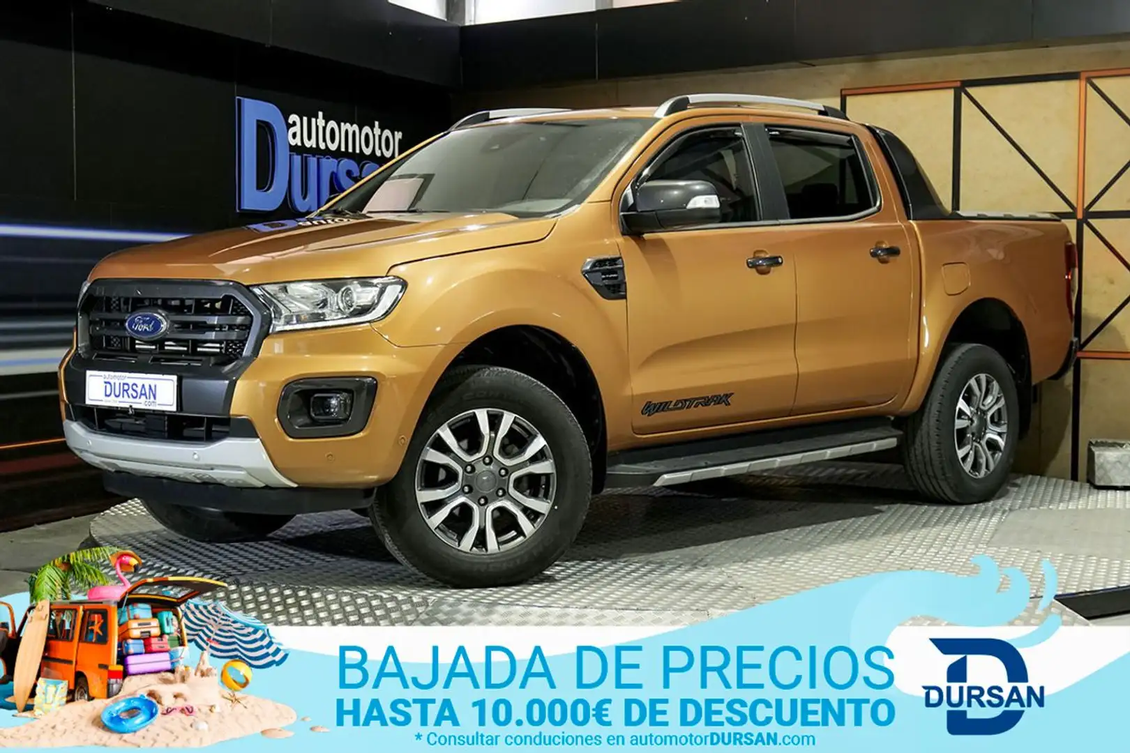 Ford Ranger 2.0 TDCi 157kW 4x4 Dob Cab Wildtrack AT Oranje - 1