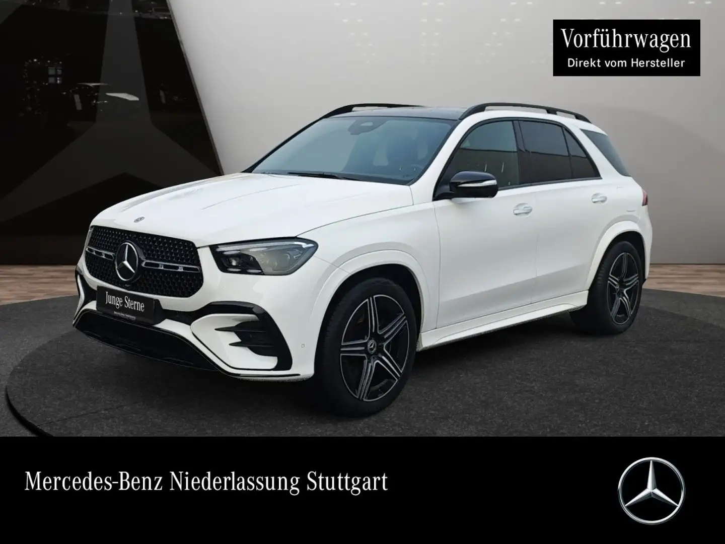 Mercedes-Benz GLE 350 de 4M AMG+NIGHT+PANO+360+AHK+MULTIBEAM+9G Weiß - 1