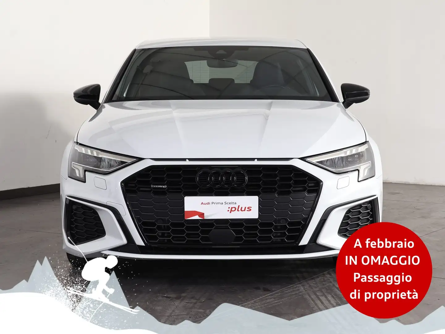 Audi A3 sportback 40 2.0 tdi s line edition quattro s-tron Weiß - 2