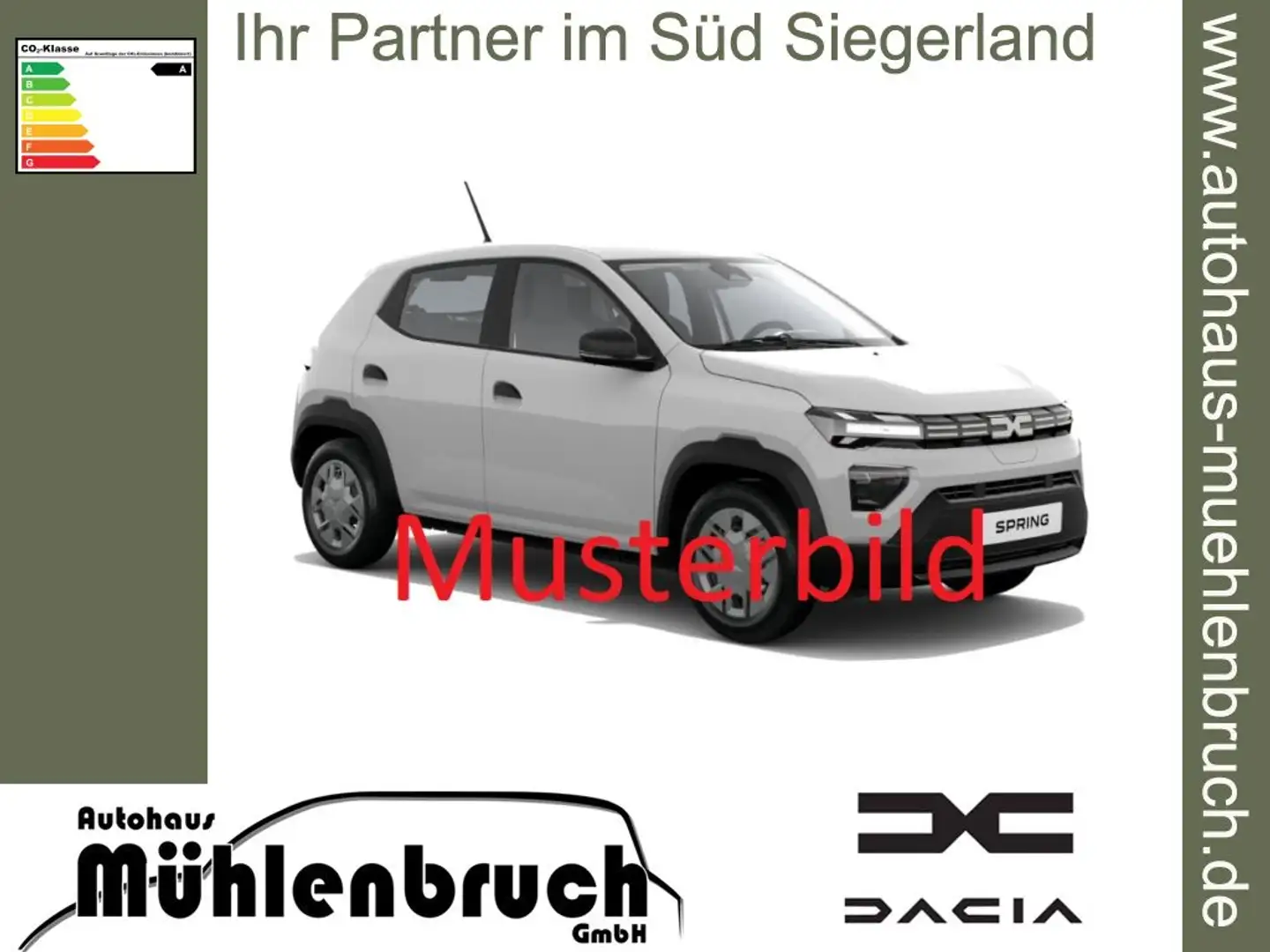 Dacia Spring Electric 45 Essential Blanc - 1
