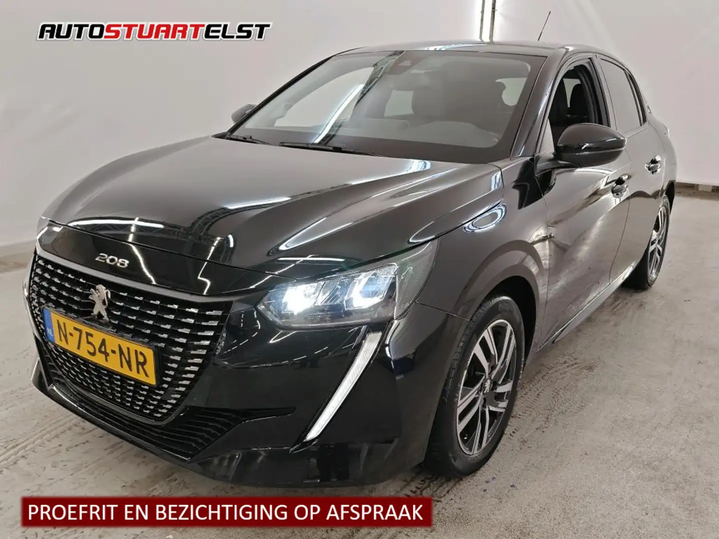 Peugeot 208 1.2 PureTech Allure 1e Eigenaar | NL-Auto | Volled Zwart - 1