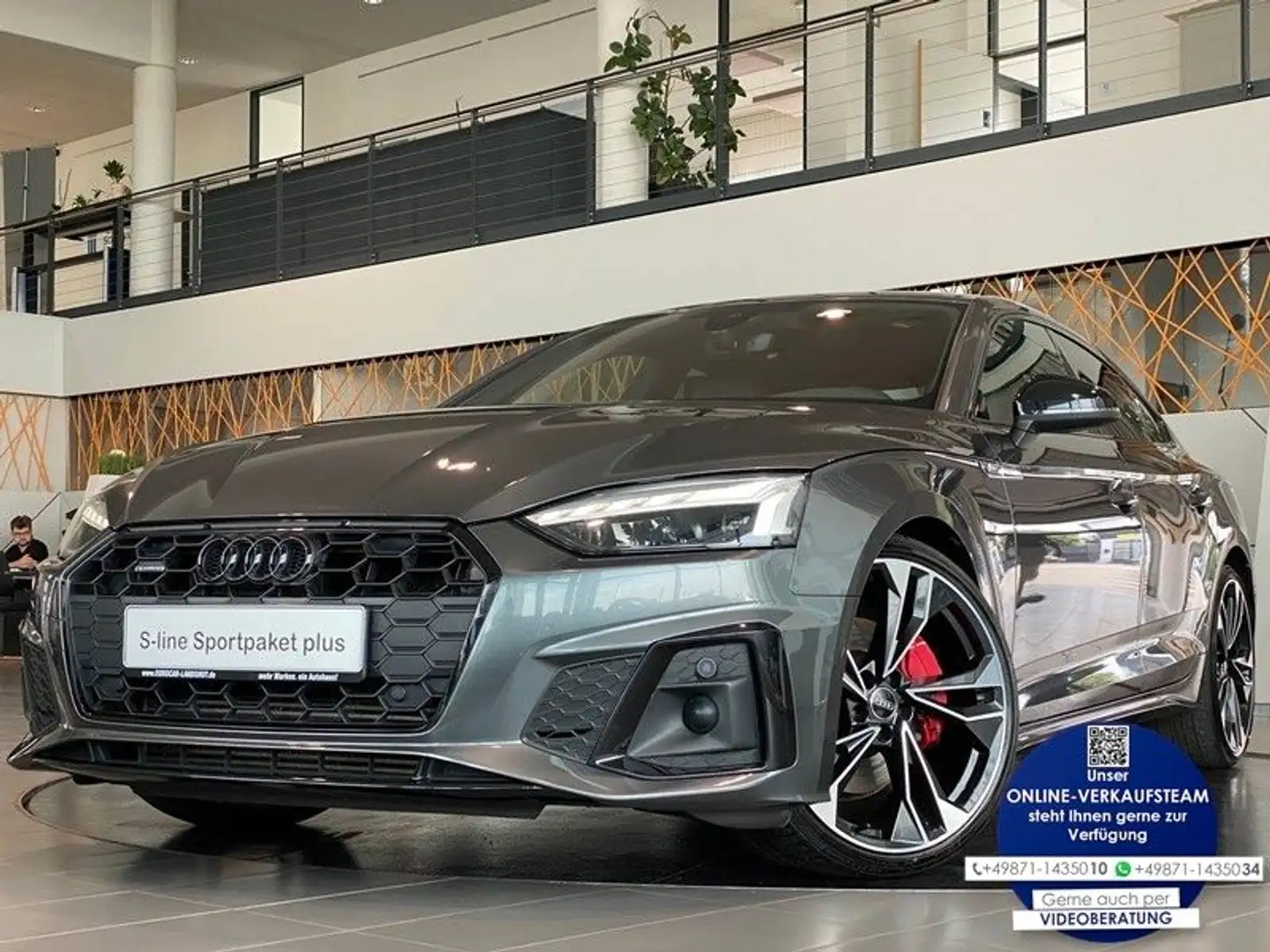 Audi A5 45TDI quat S-line edition one ViCo Matrix ACC Grijs - 1