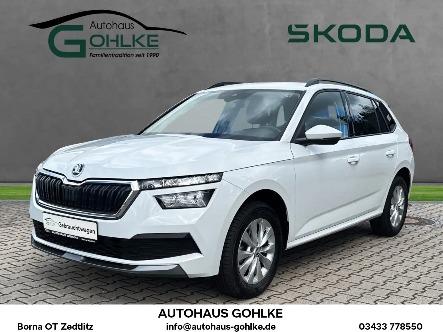 Skoda Kamiq 1.0T 81kW*Klimaautomatik*Rückfahrkamera*LM Klima Weiß - 1