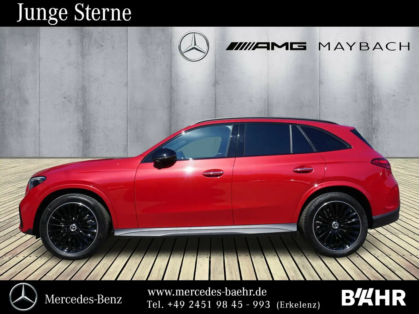 Mercedes-Benz GLC 450 GLC 450 d 4M AMG+Night/Pano/AHK/Digital-Light Červená - 2