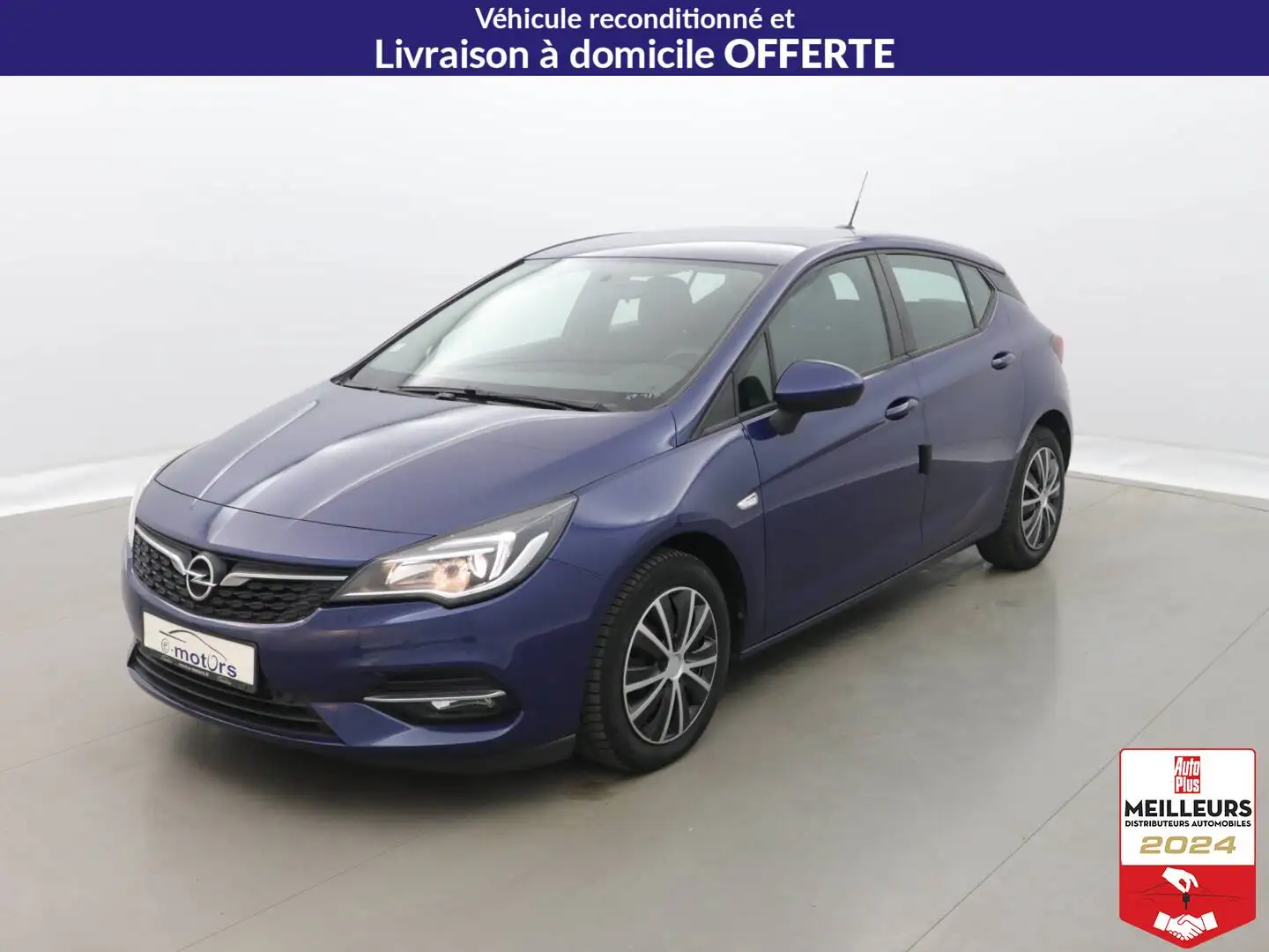Opel Astra 1.2 Turbo 110 Edition +GPS +Caméra Bleu - 1